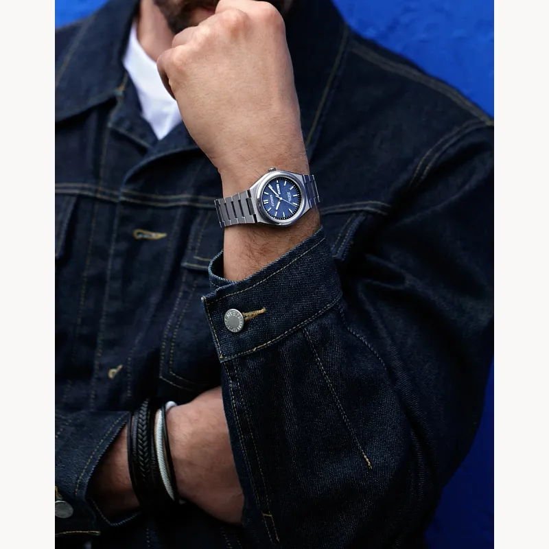 Zenshin Three-hand Blue Dial Super Titanium Bracelet AW0130 Zenshin Three-hand Blue Dial Super Titanium Bracelet AW0130